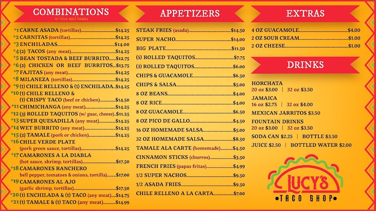Lucys Taco Shop Bend Menu - Image 2